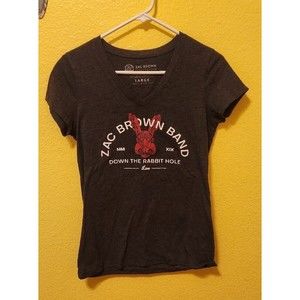 Zac Brown Band Down The Rabbit Hole Live Tour Women's Shirt Size Large